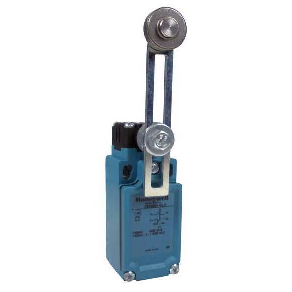 Limit Switch, Roller Lever, Rotary, 1NC/1NO, 10A @ 600V AC