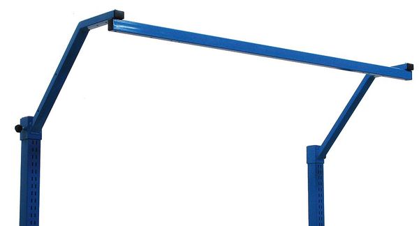 Task Light Frame, 50 W x 8 D x 10 H, Gray