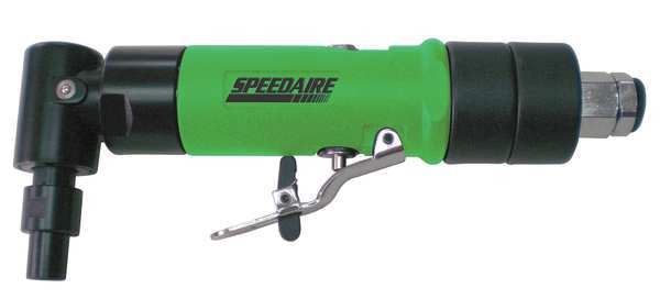 Right Angle Die Grinder, 1/4 in NPT Female Air Inlet, 1/4 in Collet, Medium Duty, 20,000 RPM