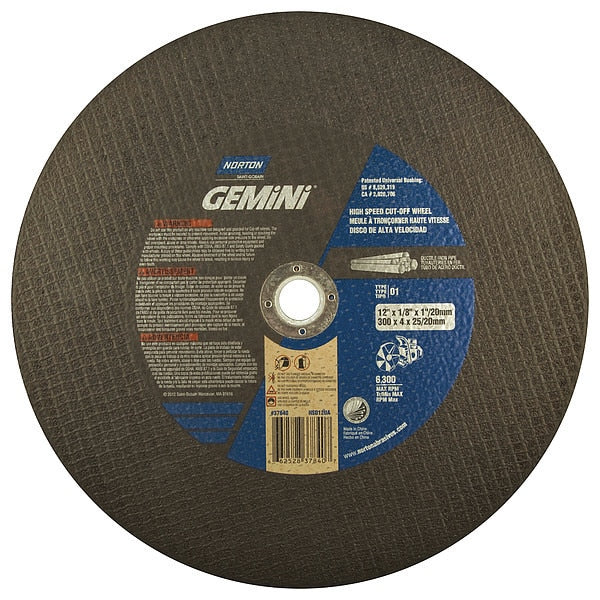 CutOff Whl, Gemini Ductile, 12