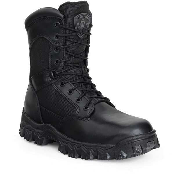 Size 13 Men's 8 in Work Boot Composite Work Boot, Black