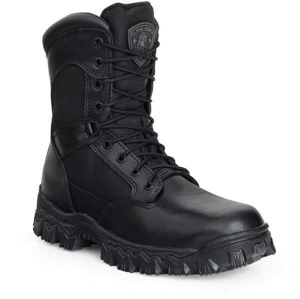 Size 10-1/2 Men's 8 in Work Boot Composite Work Boot, Black