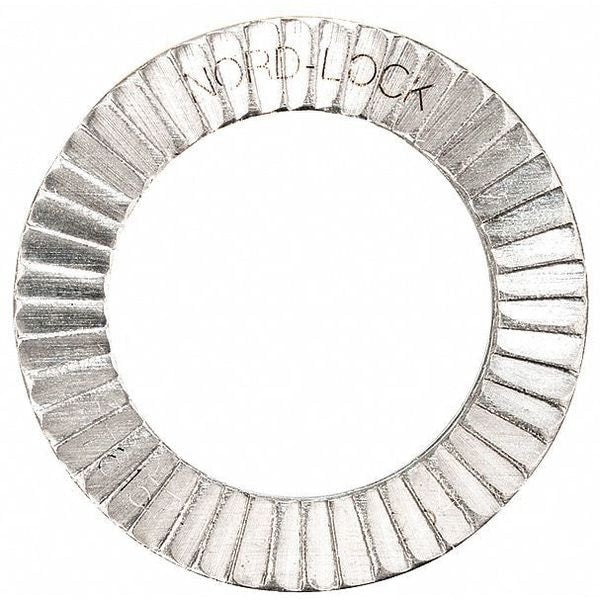 Wedge Lock Washer, Fits Bolt Size M27 Steel, Plain Finish