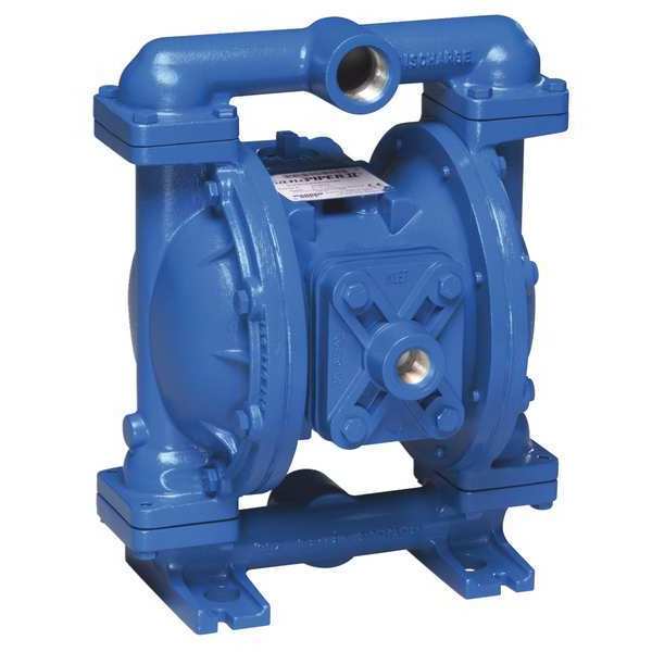Double Diaphragm Pump, Aluminum, Air Operated, Santoprene, 45 GPM