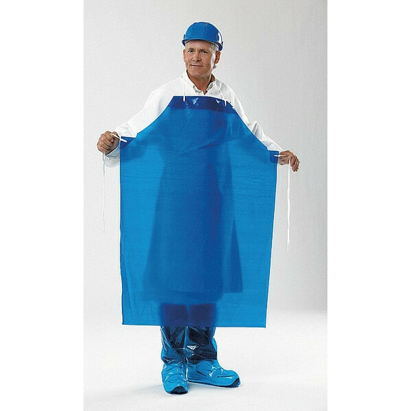 Grommet Apron, 45 In. L, Blue, PK100