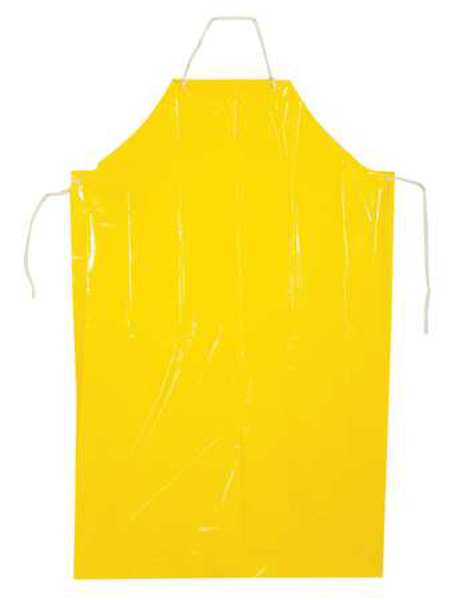 Grommet Apron, Yellow, 55 In. L, PK100