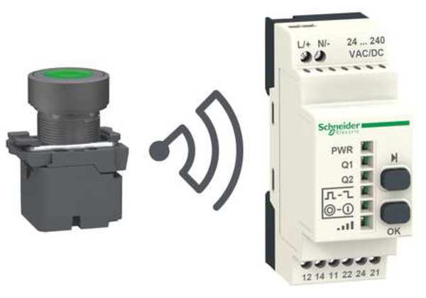 Push Button Transmitter and Receiver Kit, 22 mm, Multiple