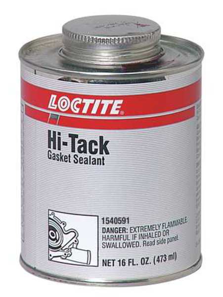 Solvent Based Gasket Sealant, 1 pt, Red, Temp Range -65 to 500 Degrees F