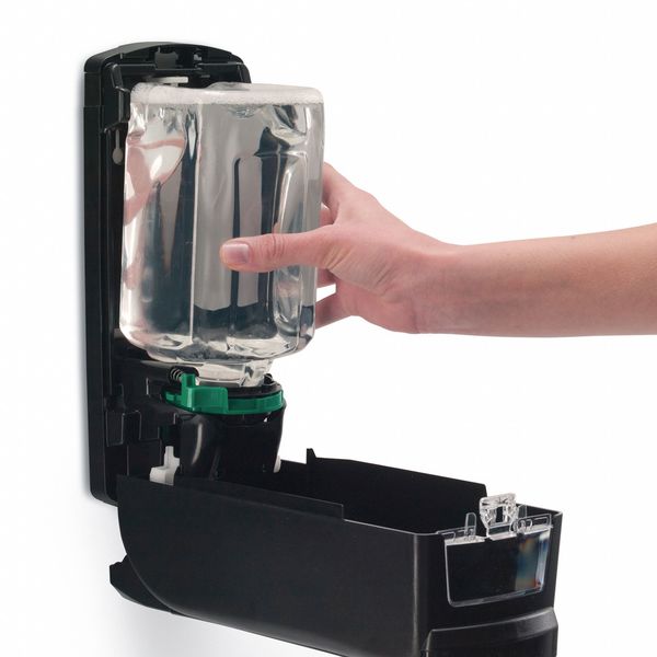 ADX-12 1250mL Foam Soap Dispenser, Push-Style, Chrome/Black