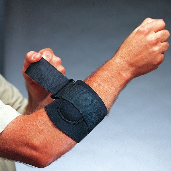 Elbow Support, Neoprene, Black, M
