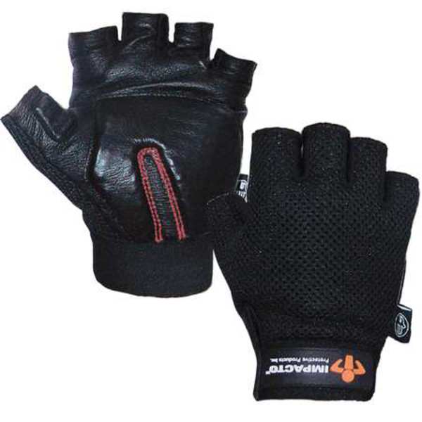 Anti-Vibration Gloves, L, Black, PR