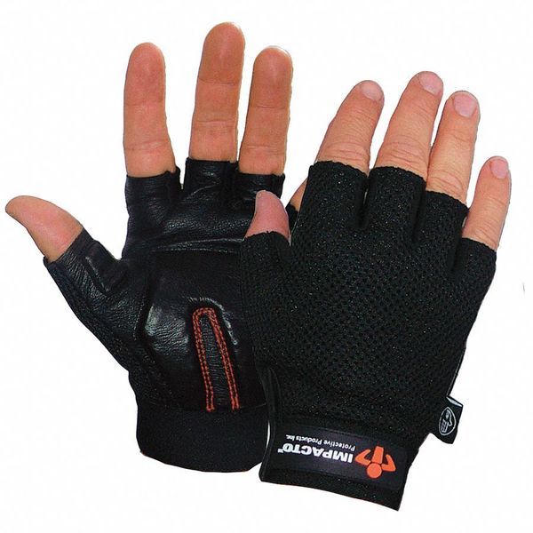 Anti-Vibration Gloves, S, Black, PR