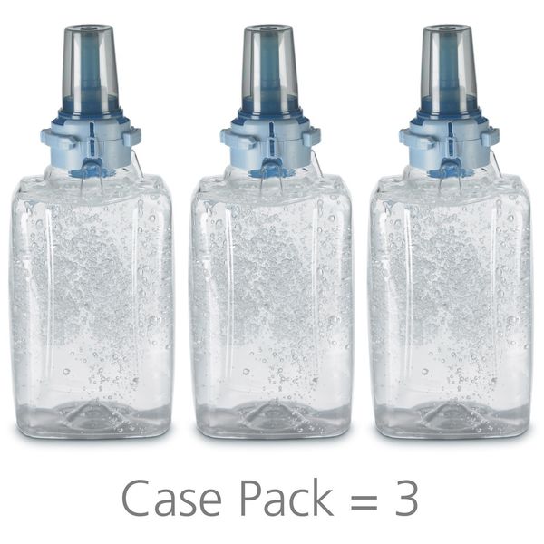 Hand Sanitizer Green Certified Gel 1200mL ADX-12 Refill, PK3
