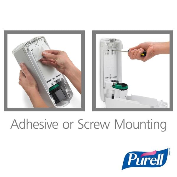 ADX-12 1250mL Hand Sanitizer Dispenser, Push-Style, White