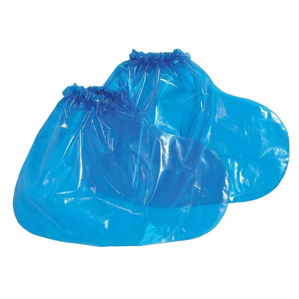Shoe Covers, L, Blue, PK200