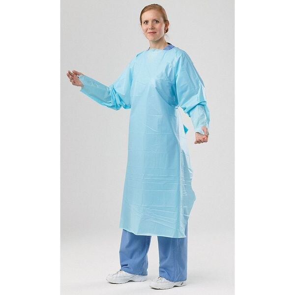 Embossed PolyWear Gown, L, 48 In. L, PK100
