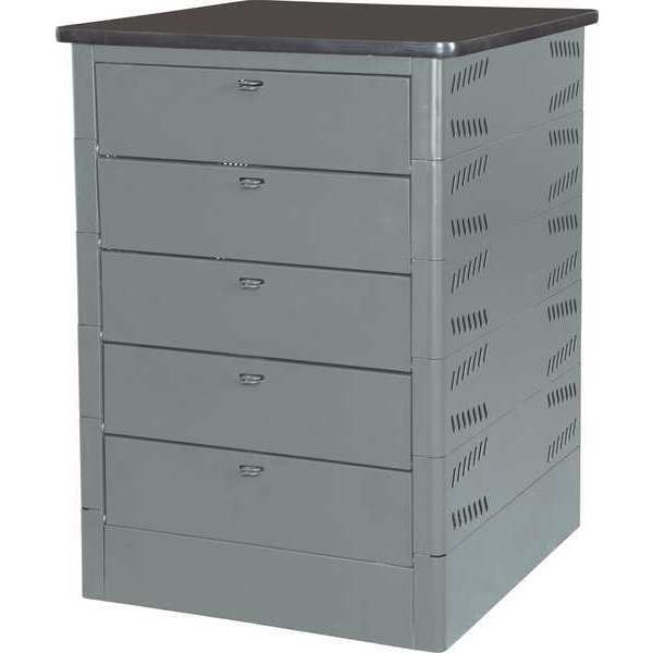 Charging Tower, Hasp, 5H, Gray Mist/Blk Top