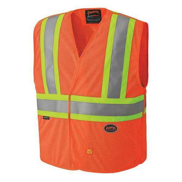 Safety Vest, Hi-Vis, Orange, FR, L/XL