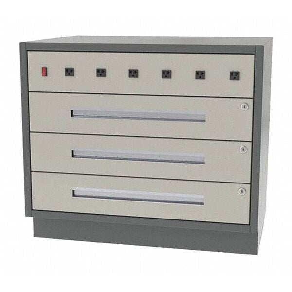 Lab Cabinet, 3 Drawer, 48