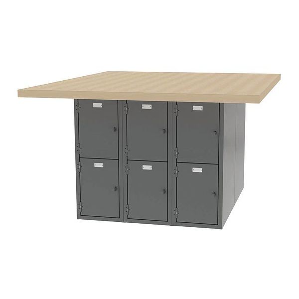Student Bench, 12 Lockers, 18