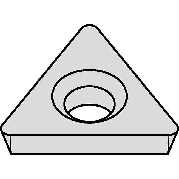 Triangle Turning Insert, Triangle, 1/4 in, TPHB, 0.1500 in