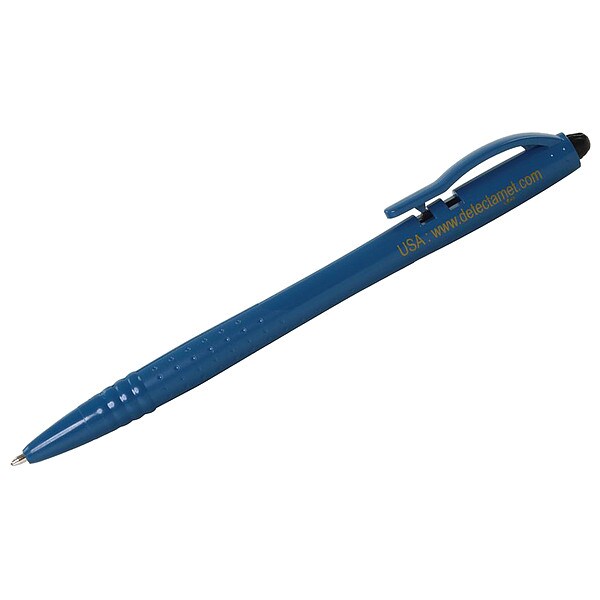 Economy Retractable Pen, Black Ink, W/Clip, PK50