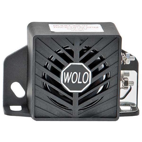 Back Up Alarm, 97dB, Black, 2-1/2 In. H