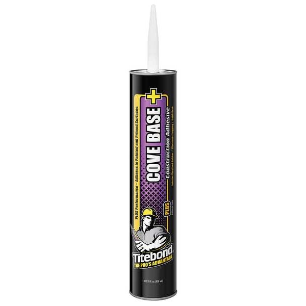 Construction Adhesive, Cove Base Plus Series, Beige, 28 oz, Cartridge