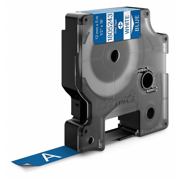 Rhinoâ¢ Label Cartridge, White/Blue, 18 ft. L