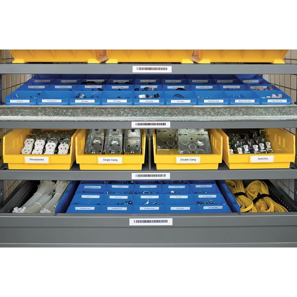 Rhinoâ¢ Label Cartridge, Black/White, 18 ft. L
