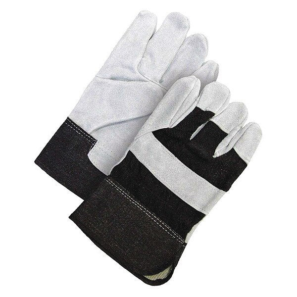 Leather Gloves, Safety Cuff, L