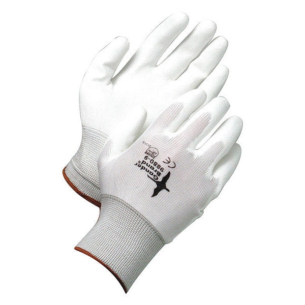 Seamless Knit White Nylon White Polyurethane Palm, Size XS (6)