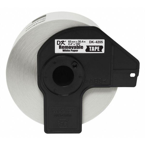 Removable Label, Black/White, Labels/Roll: Continuous