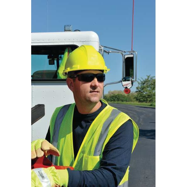 Safety Glasses, Wraparound Gray Polycarbonate Lens, Uncoated