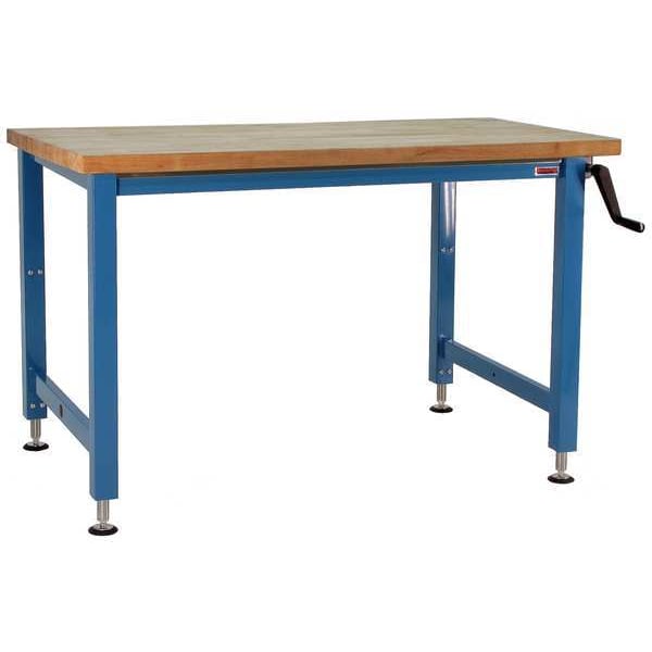 Hand Crank Workbenches, Butcher Block, 60