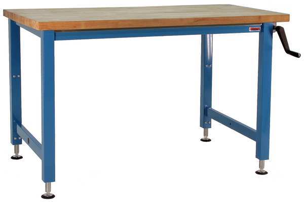 Hand Crank Workbenches, Butcher Block, 60