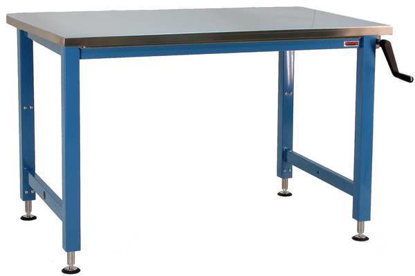 Hand Crank Workbenches, Stainless Steel, 48