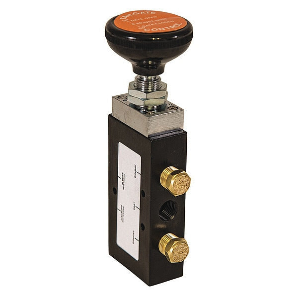 Manual Air Valve, Black, Steel