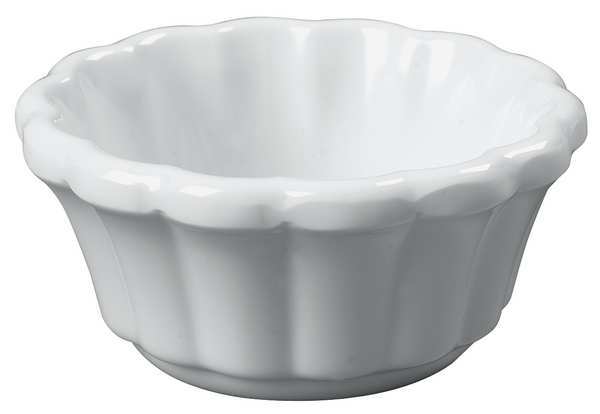 Scalloped Ramekin, 1.6 oz., White, PK48