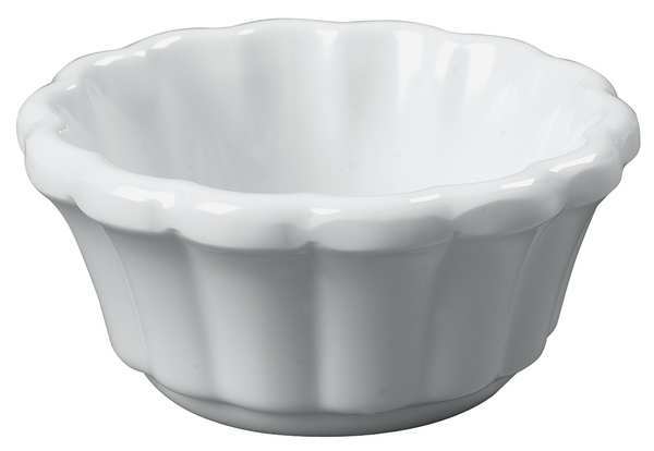 Scalloped Ramekin, 3.2 oz., White, PK48