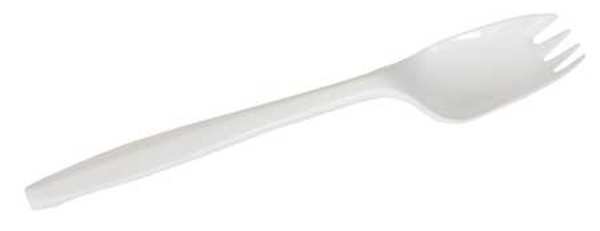 Spork, White, Medium Weight, PK960