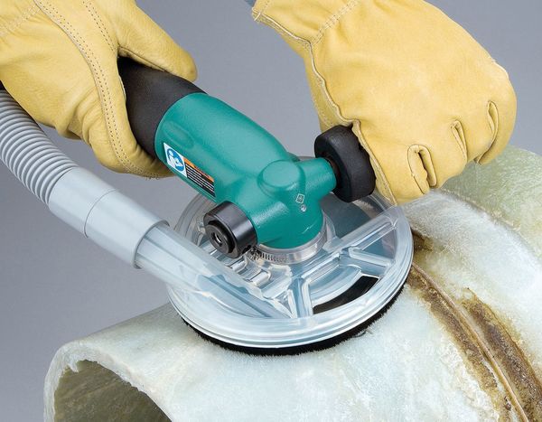 Right Angle Air Disc Sander, Ind, 1.3 HP