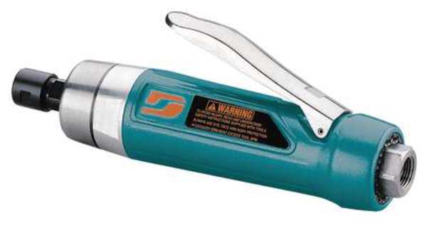 Straight Die Grinder, 3/8 in NPT Female Air Inlet, 1/4 in Collet, Heavy Duty, 15,000 RPM, 1.0 hp