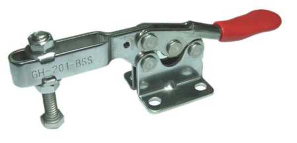 Toggle Clamp, Horiz, SS, 1.87 In, 6.61 In
