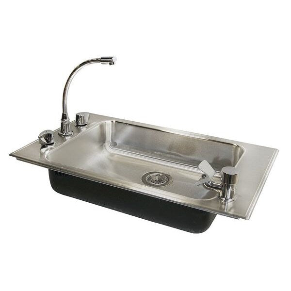 Drop-In Classroom Sink Package, 4 Hole, Stainless steel Finish