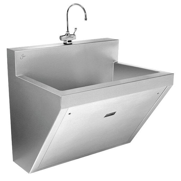 24 1/2 in W x 34 in L x 28 in H, Wall, 16 ga. 304 Stainless Steel