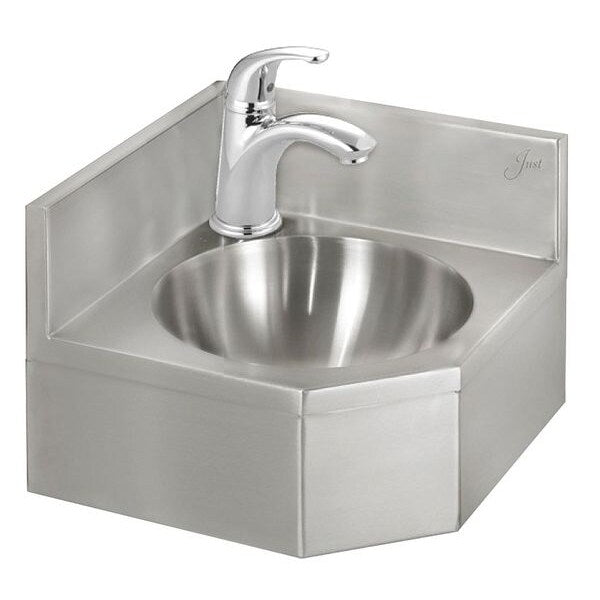 Corner Bathroom Sink, Wall, 12-3/4 In. L