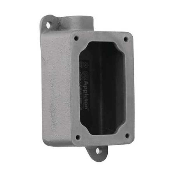 Mounting Body, 1Gang, 1In, Dead-End, CF Alum
