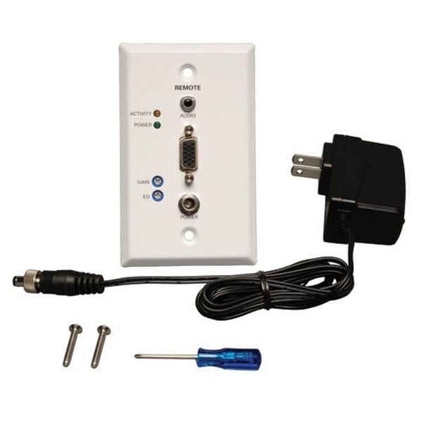 Display Extender Recvr, VGA, 3.5mm, Cat5e/6