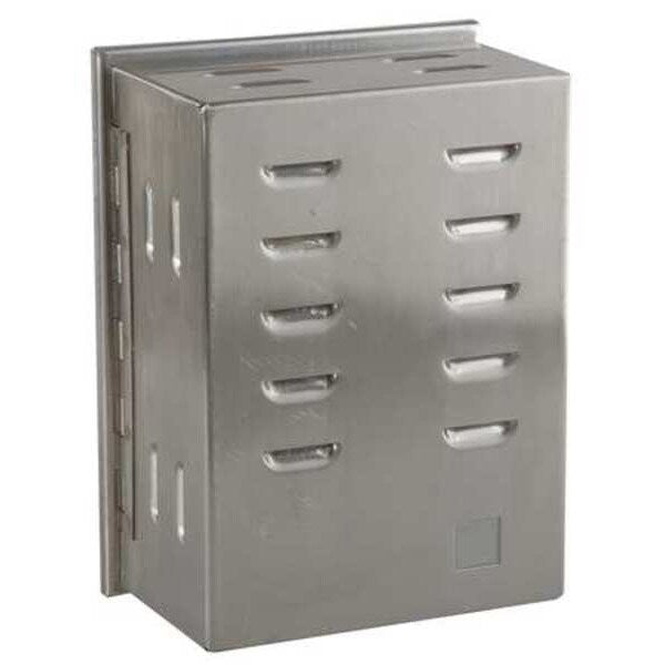 Universal Thermostat Guard, Stainless Steel, Inside Depth: 3 3/8 in